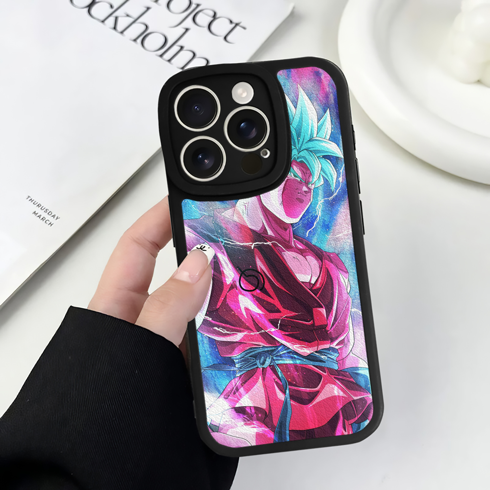 （画像用） ドラゴンボール DRAGON BALL 【iPhone 16シリーズ対応】シリコンスマホケース（レザー調） 材質：シリコン